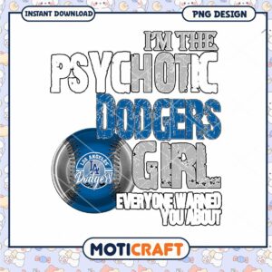 Dodgers Girl PNG Design