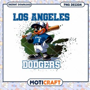 Dodgers Cartoon PNG Design