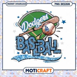 Dodgers Baseball PNG Design