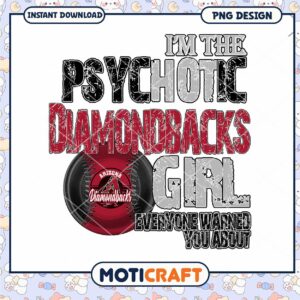 Diamondbacks Girl PNG Design