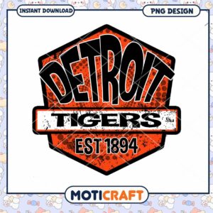 Detroit Tigers Vintage Logo Instant Download PNG File