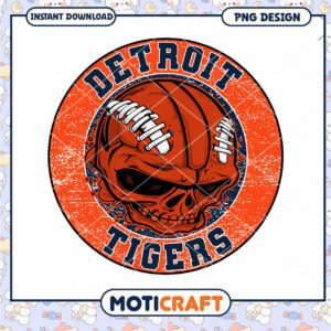 Detroit Tigers Skull PNG