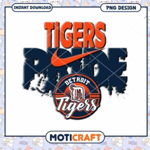 Detroit Tigers Pride PNG Design Instant Download Art