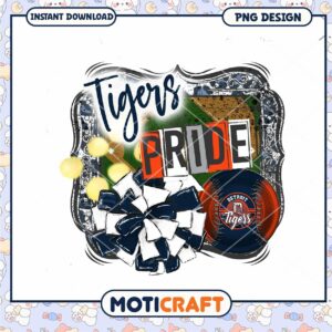 Detroit Tigers Pride PNG Sublimation