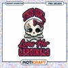 Cute Skull Cardinals PNG Design