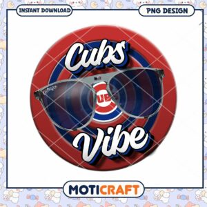 Cubs Vibe Sunglasses PNG Instant Download Design Art