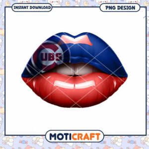 Cubs Lips PNG Design Download