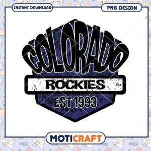 Colorado Rockies PNG Design 1993