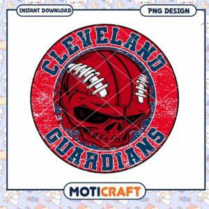 Cleveland Guardians Skull PNG