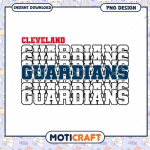 Cleveland Guardians Graphic PNG Instant Download Design