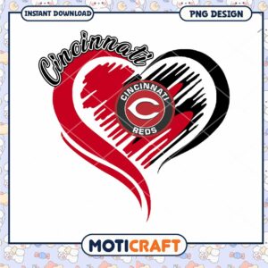 Cincinnati Reds Heart PNG