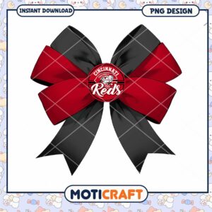 Cincinnati Reds Bow PNG Design