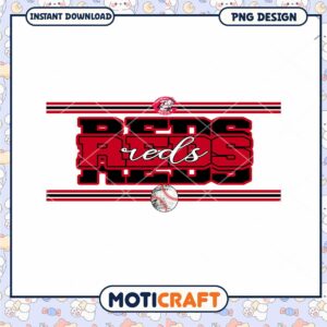 Cincinnati Reds Baseball PNG Design Instant Download Art