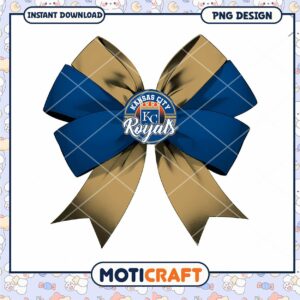 KC Royals Bow PNG Design