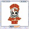 This Girl Loves Her Heat Cute Skull PNG Design Download