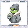 Stylish Grinch Character Drinking Coffee PNG Design File
