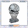 Skull Basketball PNG Design for Instant Download Art