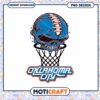 Skull Basketball Design Oklahoma City Instant Download PNG