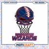 Skull Basketball Design for Washington Wizards Fans PNG