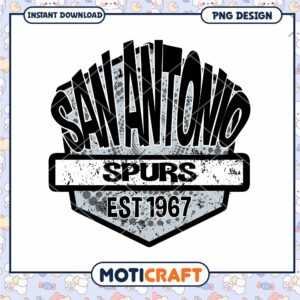 San Antonio Spurs Vintage Logo Instant Download PNG Art