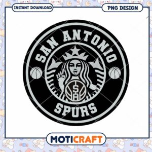San Antonio Spurs Starbucks PNG Design