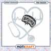 San Antonio Spurs Heartbeat Stethoscope PNG Design Download 1 San Antonio Spurs Heartbeat Stethoscope PNG Design Download