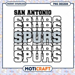San Antonio Spurs Graphic PNG Instant Download Design