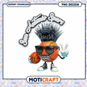 San Antonio Spurs Basketball PNG Design Instant Download