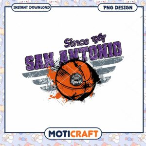 San Antonio Basketball Design Since 1967 Instant PNG File