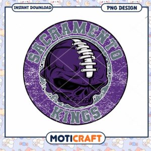 Sacramento Kings Skull PNG Design