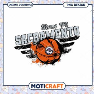Sacramento Kings PNG Sublimation Design