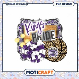 Sacramento Kings Pride PNG Design Instant Download Art