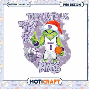 Sacramento Kings Holiday PNG Design They Hate Us Basketball