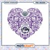 Sacramento Kings Heart PNG Design