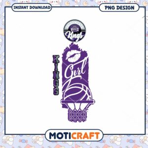 Sacramento Kings Girl PNG Sublimation Design