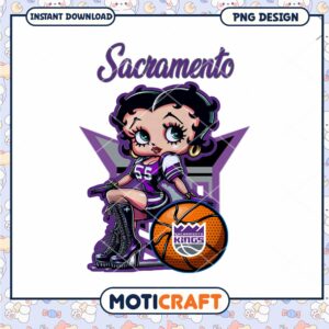Sacramento Kings Betty Boop PNG