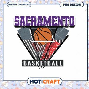 Sacramento Basketball PNG Design