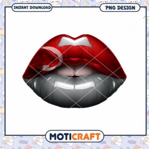 Red Lips PNG Design Instant Download