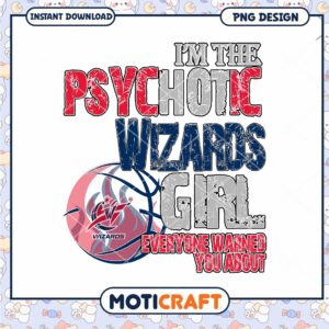 Psychotic Wizards Girl Instant Download PNG Design Art