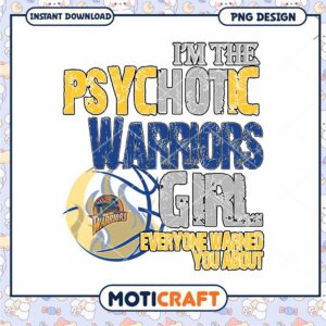 Psychotic Warriors Girl Instant Download PNG Design Art