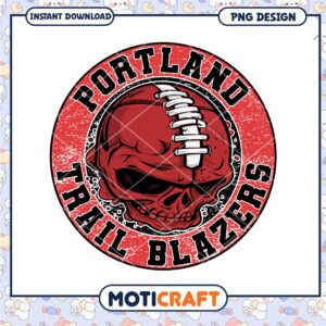 Portland Trail Blazers Skull PNG
