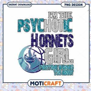 Psycho Hornets Girl PNG Design for Instant Download Online