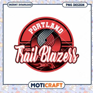 Portland Trail Blazers Logo PNG Instant Download Design