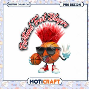 Portland Trail Blazers Basketball PNG Design for Fans
