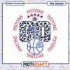 Pistons Go Leopard Print PNG Design