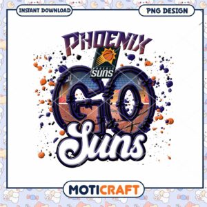 Phoenix Suns PNG Design Sublimation