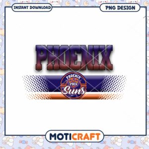 Phoenix Suns PNG Design Instant Download for Fans and Crafts