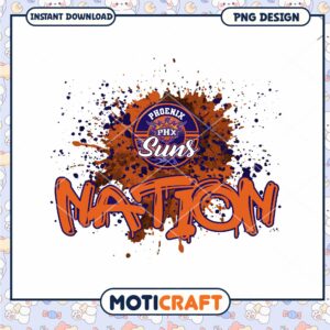 Phoenix Suns Nation PNG Design Instant Download Graphic