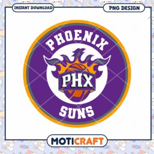 Phoenix Suns Logo PNG Instant Download for Fans and Crafts