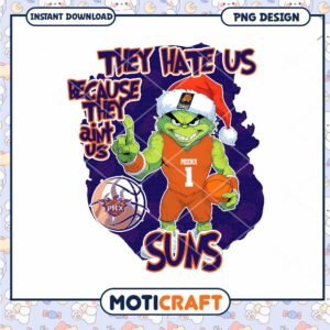 Phoenix Suns Grinch Christmas PNG Basketball Design Download